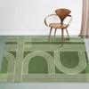 Modern Style Green Rugs for Bedroom Washable Study Floor Mat Home Fluffy Soft Rug Large Area Living Room Decoration Plush Carpet