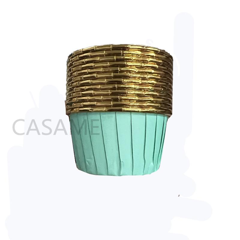 50 шт./упак. золотая фольга, серебряная, для кексов, обертки для тортов, противень, чехол для выпечки, бумажные стаканчики для торта, кондитерские инструменты, праздничные принадлежности