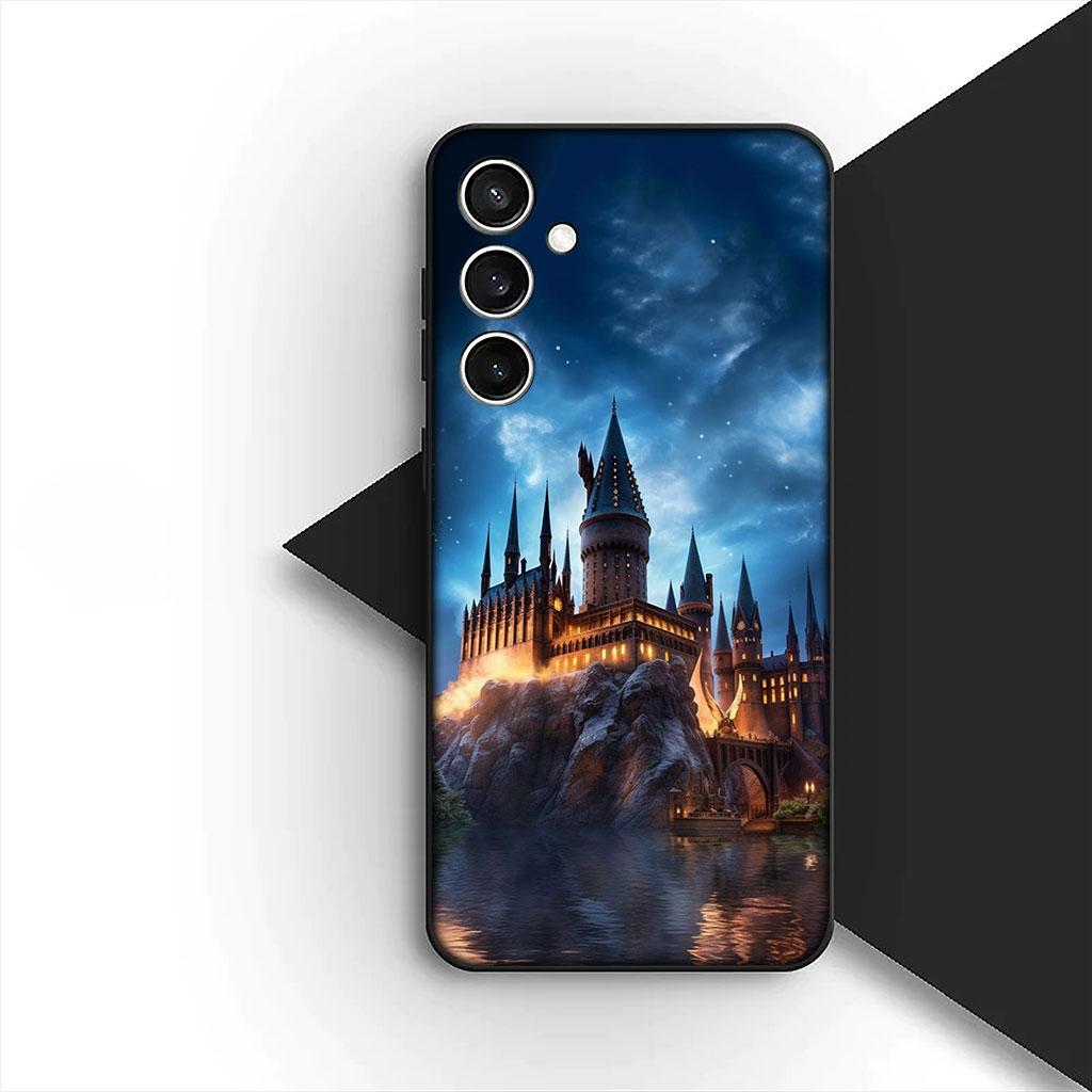 Castle Harries Wand Potters Owl Phone Cover Case for Samsung Galaxy S22 S21 S20 FE Ultra Plus A07 A17 A15 A16 A25 A57 A37 Casing