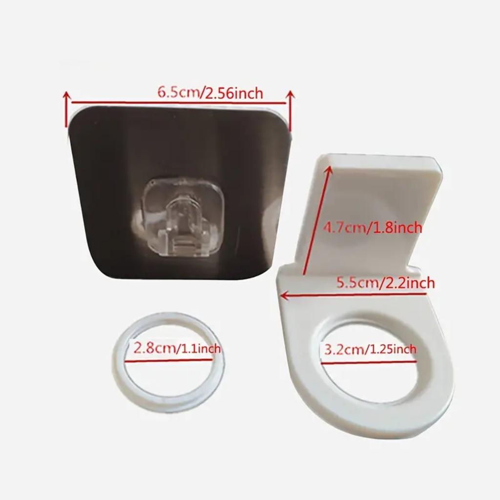 5Pcs Dispenser Bottle Holder Wall Mounted Adhesive Shampoo Lotion Hand Soap Bottle Hanger Bathroom Rack