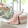 Soft Kitchen Towels For Dishes Microfiber Cloth Super Absorbent Hanging Hand Towel Kitchen Tools