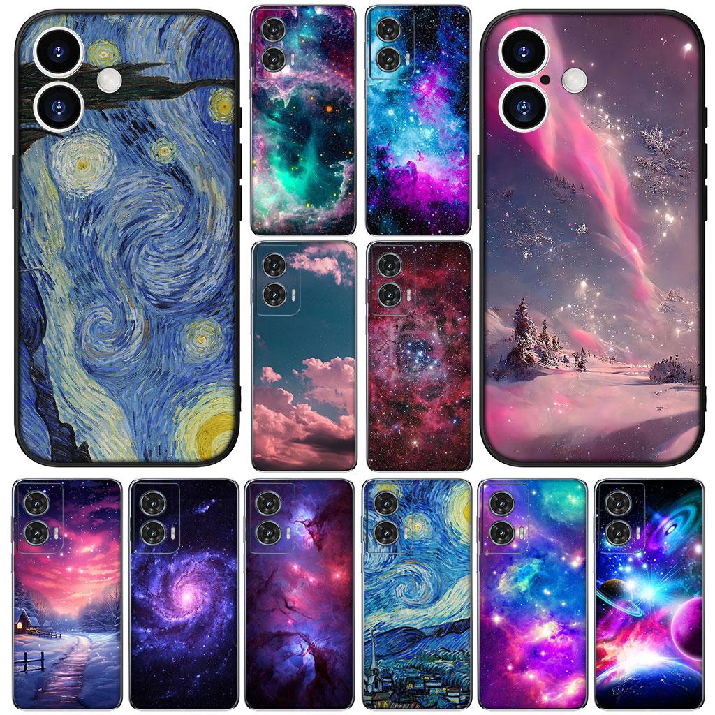 Cover Universe Galaxy Stars Moon for Motorola Moto G82 G20 G22 G23 G32 G9 G8 G7 Power Plus G41 G52 G30 G71 E22 E13 E20 E32 Case