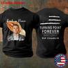 Футболка Чарли Кирка Turning Point Forever 1993-2026 Покойся с миром, ЧАРЛИ! Патриотическая футболка