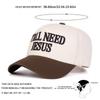 Unisex Y'ALL NEED JESUS Letter Embroidery Baseball Caps Spring Autumn Outdoor Adjustable Casual Hats Sunscreen Hat Sports Cap