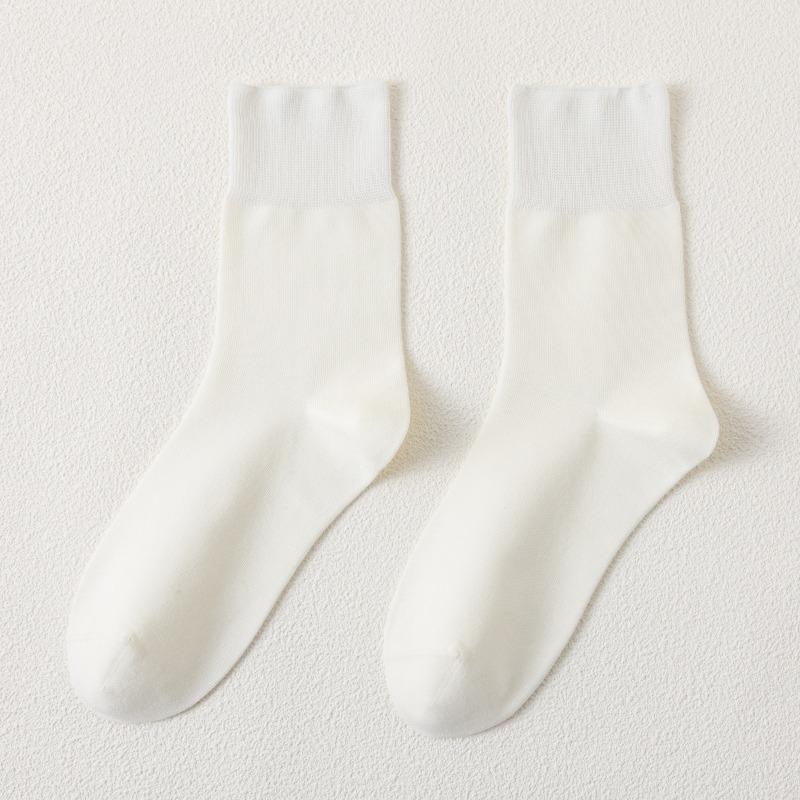 Женские весенне-летние тонкие хлопковые однотонные дезодорирующие влагоотводящие носки-трубы без косточек