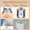 Petavista 2.5L Cat Water Fountain нержавеющая сталь автоматический фонтан для поения кошек для диспенсера воды для кошек аксессуары ультра-тихий