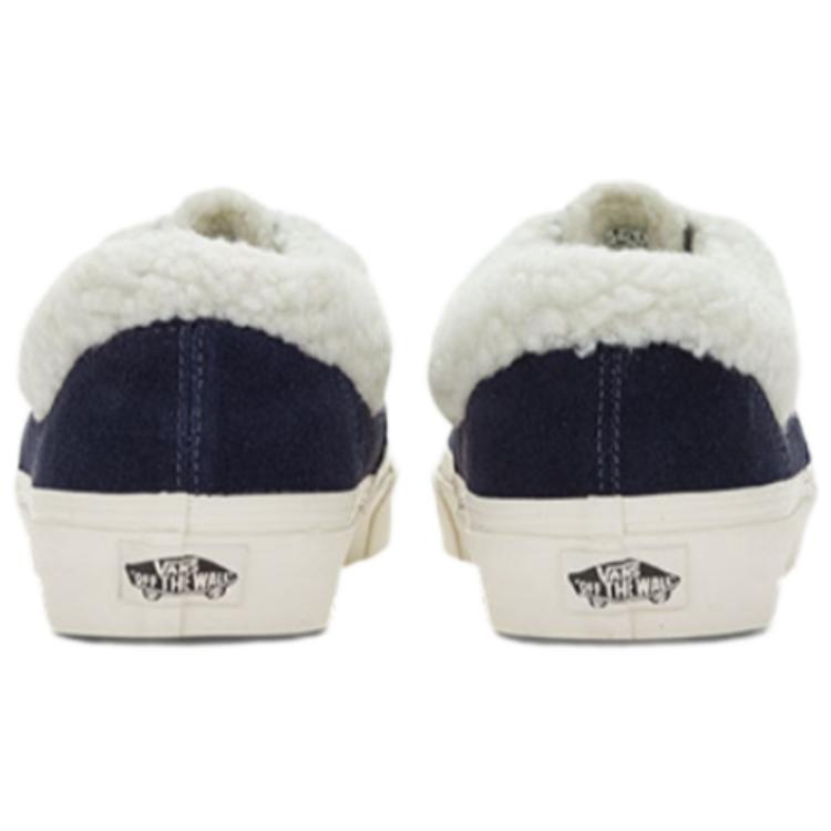 Vans Аутентичная кожа Флис Повседневные низкие кеды для скейтборда Унисекс кроссовки Синие VN0A5JMRJDU