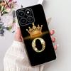 Модный Чехол-Корона с Буквой для Honor X7c Для HonorX7c X 7C 4G Мягкий Силиконовый TPU Чехлы
