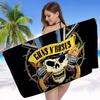 G-Guns N R-Roses Рок Аниме Пляжное Полотенце для Купания Мягкое Впитывающее Салфетка Детские Подарки для Детей Путешествия Кемпинг Спортзал