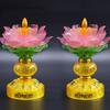 2pcs/lot Chinese Retro LED 110v~220v Lotus Lamp Household Prayer Hall Electric Candle Feng Shui Decoration Home Decor