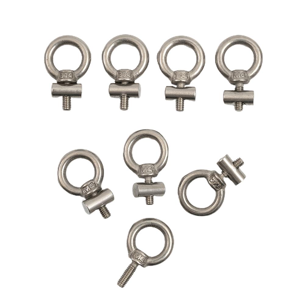 2/4/6/8 шт. Стопоры для автодома, кемпера, фургона, каравана, серебристые, нержавеющая сталь, M4 X 12 мм X 6 мм в диаметре, детали для кемпера