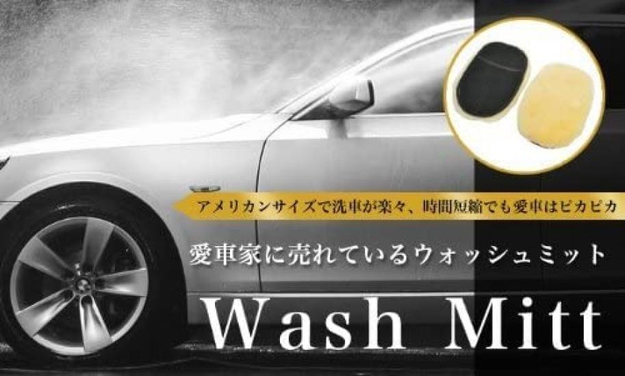 TARO WORKS Car Wash Sponge Car Wash Sheepskin Hand Wash Mitt, Fiber, Glove, 2-Pack