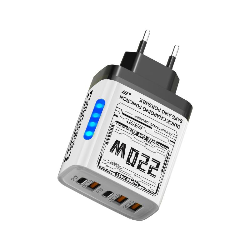 220 В 5 портов Быстрое зарядное устройство Type C Quick Charge USB Сетевой адаптер для зарядки мобильных телефонов Xiaomi Redmi iPhone Samsung