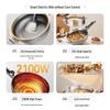 Midea 5.5L Multi-functional Electric Wok & Steamer Pot