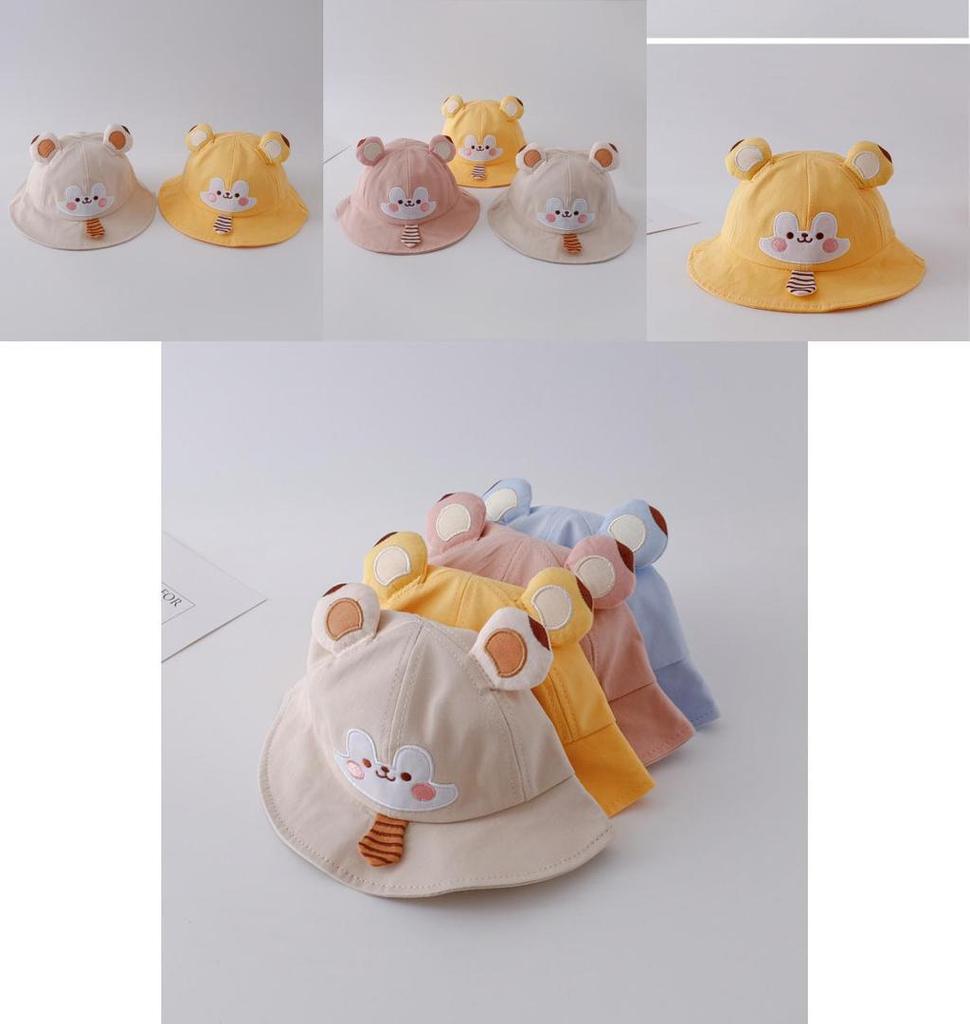 Cute Cartoon Tie Fisherman Hat For Baby Boys Girls Sun Protection Spring Summer