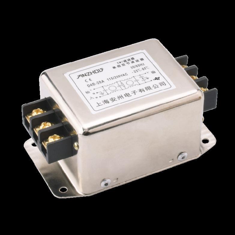 Terminal Type EMI Filter: D4B-3A, D4B-6A, D4B-10A, D4B-20A, D4B-30A.