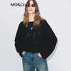 MO&Co. Women's Tassel Hollow-Knit Long Sleeve Pullover Sweater