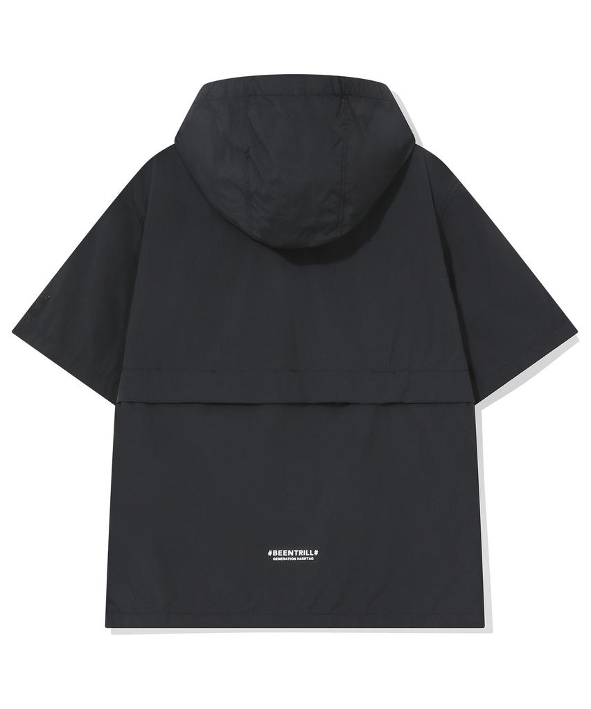 Beentrill Essential Короткий анорак с капюшоном на молнии и маленьким логотипом (черный)