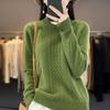 Women's Cashmere Sweater 30% Cashmere 70% Wool Warm and Fashionable All-match Autumn and Winter