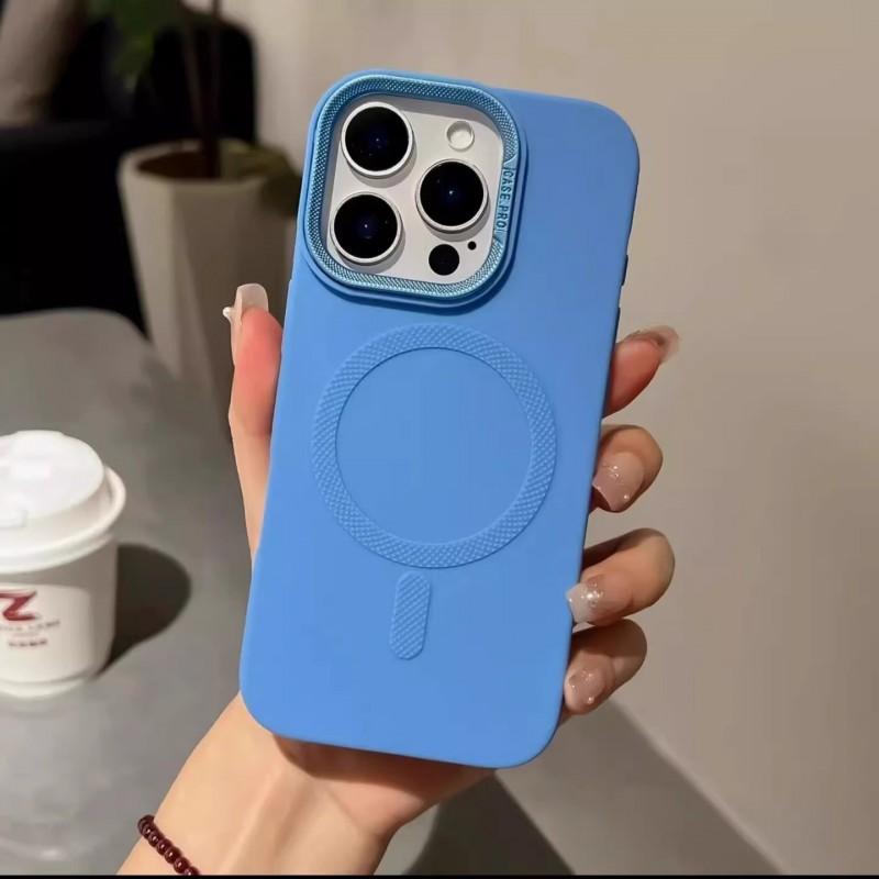 Magnetic Phone Case With Kickstand IPhone 16 Pro Max 15 TPU Soft Cover Anti-Slip Grip Shockproof