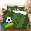 Футбольный пододеяльник, пододеяльник, королевский размер, постельные принадлежности, мягкий комплект постельного белья для мальчиков-подростков и мужчин