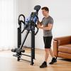 Inversion Table, 136 kg Capacity Heavy Duty Back Inverter Stretcher, Inverted Table with Dual-Roller Locking, Decompression Tables for Shoulders,