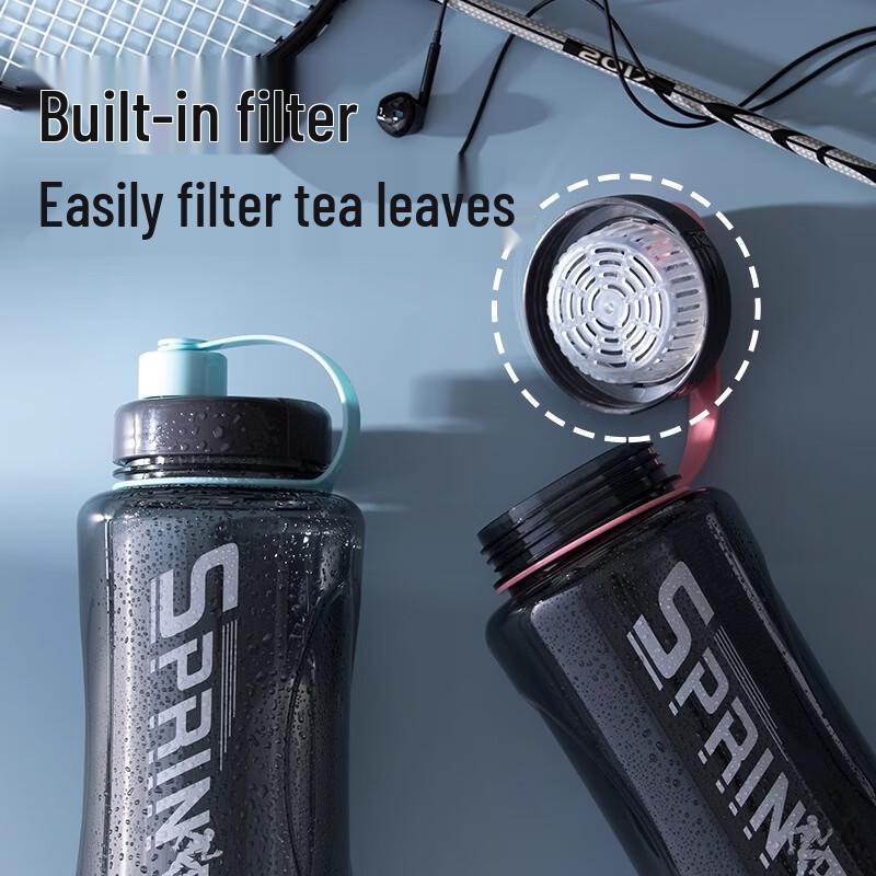 Chahua Grace 1500ml High-Temperature Resistant Plastic Sports Water Bottle