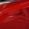 4X Red Carbon Fiber Outdoor Handle Panel Cover Trim For Tesla Model 3/Y 2017-22