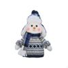 Christmas Snowman Doll with Hat Decor Collectible Lovely Toy Photo Prop Decorative