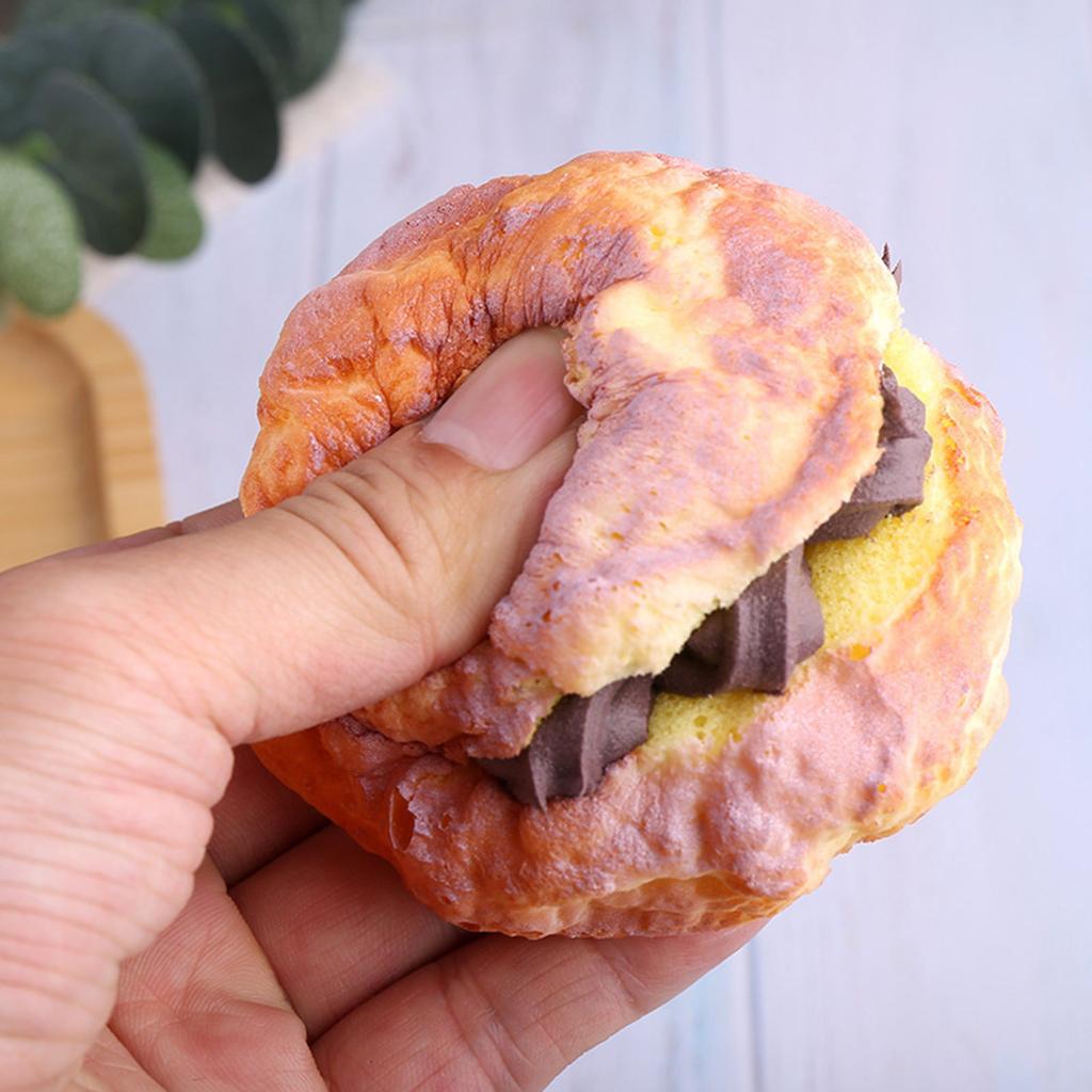 Реалистичная искусственная модель слоеного хлеба для витрины пекарни, имитация хлеба, модель десерта, реквизит для фотосъемки для украшения