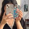 Новый стиль Xiaoqing Лазерный Блестящий Чехол для Мобильного Телефона Подходит для Iphone17Promax Стразы Apple 16 Камень 13.