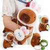 25-50cm Animal Transforms Into Capybaras Frog Rabbit Dinosaur Dog Super Soft Dolls Sofa Cushion for Girls Boys Christmas Decor