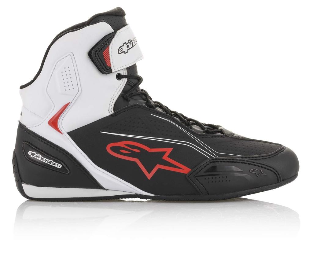 Велообувь Alpinestars FASTER3 1691590203 Черный/Белый/Красный 8.5/26.0см (251 0219)