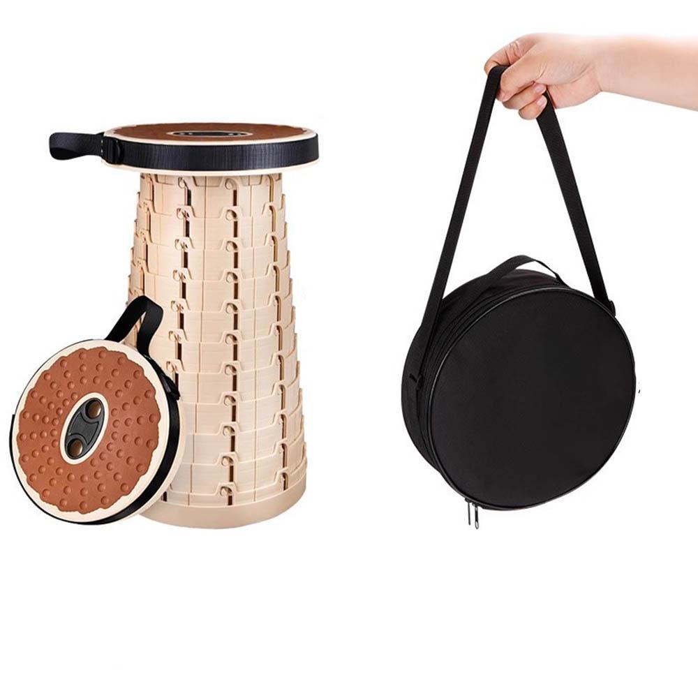 Collapsible Camping Stool Adjustable and Extendable Foldable Retractable Stool  Adult