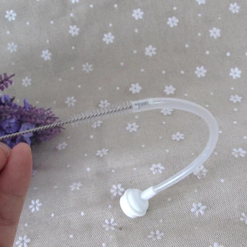 10 шт./набор Нержавеющая сталь Мягкая щетина Присоска Очистители стеклянных трубок Инструменты Щетка для чистки соломинок и бутылок для аквариума