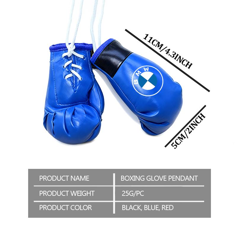 Universal Car Sun Visor Boxing Gloves Pendant Accessories For BMW M F10 F20 F30 F40 F15 F25 F26 F31 F49 E62 E83 E84 N222