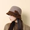 In Autumn and Winter Mother's Hat Is Versatile Velvet Thickened and Warm Fisherman's Hat Elegant Knitted Old Man's Basin Hat Is Trendy
