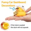 Car Duck Ornament Dashboard Decorations For Car Rubber Accessories With Sunglasses Hat Necklace Swim Ring And Mini Musical Instr