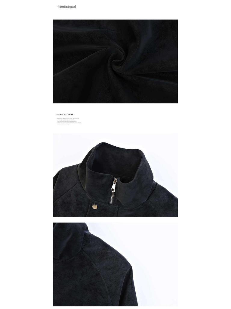 Ретро кожаная куртка с тай-дай 2025: Повседневный, Свободный, Универсальный Китайский Стиль для Пар