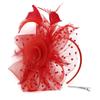 Hair Accessories Mesh Flower Hair Fascinators Wedding Feathers Hair Clip Fascinator Hat Tea Party Headband Alice Headband Clip