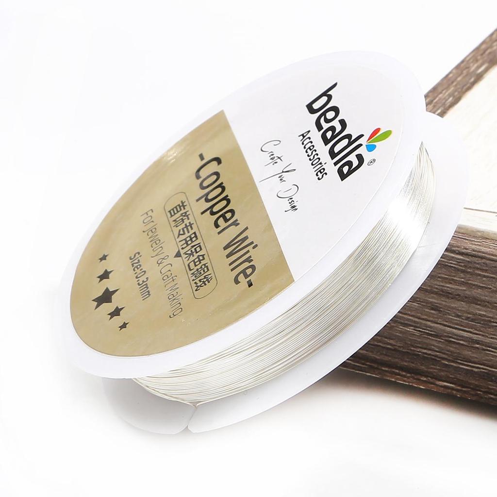 Copper Beading Wire for DIY Bracelet Necklace Colorfast Jewelry Cord String Craft Making