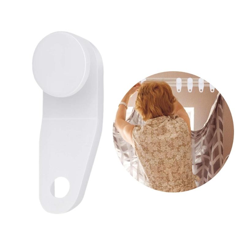 30/60Pcs Curtain Track Gliders Hooks White Traverses Rod Slides Replacement Parts for Window Shower Drapery Curtain