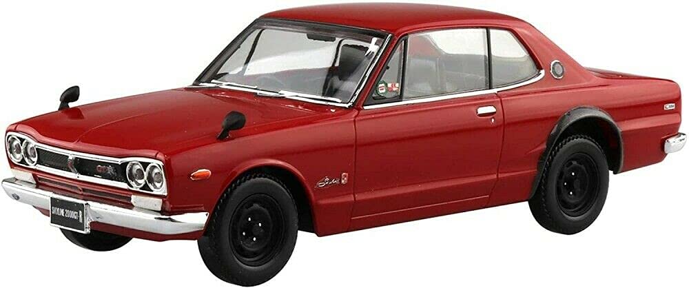 Aoshima Bunka Kyozai Серия Snap Kit Nissan Skyline Красный Пластиковая Модель (АОСИМА) 1/32 2000GT-R Предварительно окрашенный 09-C