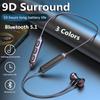 New Hanging Neck Wireless Bluetooth Earphones Magnetic Stereo Sports Headset IPX7 Waterproof Wireless Earphones with Mic for Smartphones