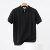 Men S Half Zip Polo Shirt Short Sleeve Slim Fit Sport T Shirt