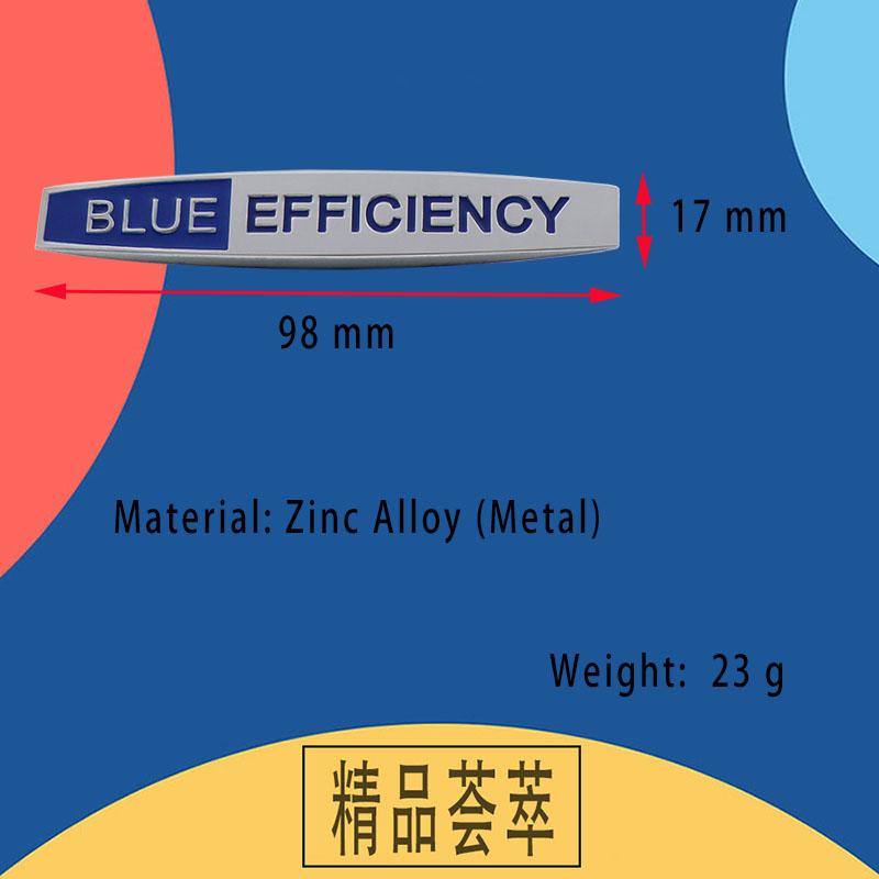 3D Стайлинг автомобиля BLUE EFFICIENCY для автомобиля TEC HYBRID Капот Крыло багажник Задний капот Шильдик Наклейка Эмблема Значок Наклейка