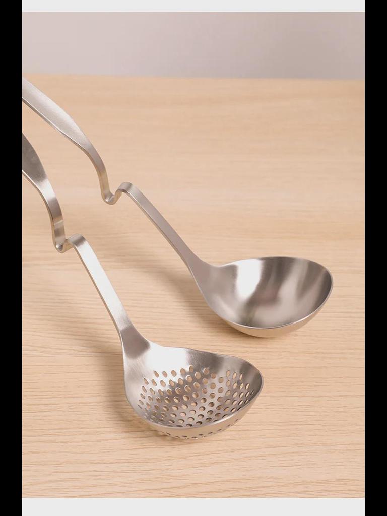 Японская ложка для супа из нержавеющей стали 304 с длинной ручкой — креативный дизайн для каши/горячего горшка в домашнем хозяйстве