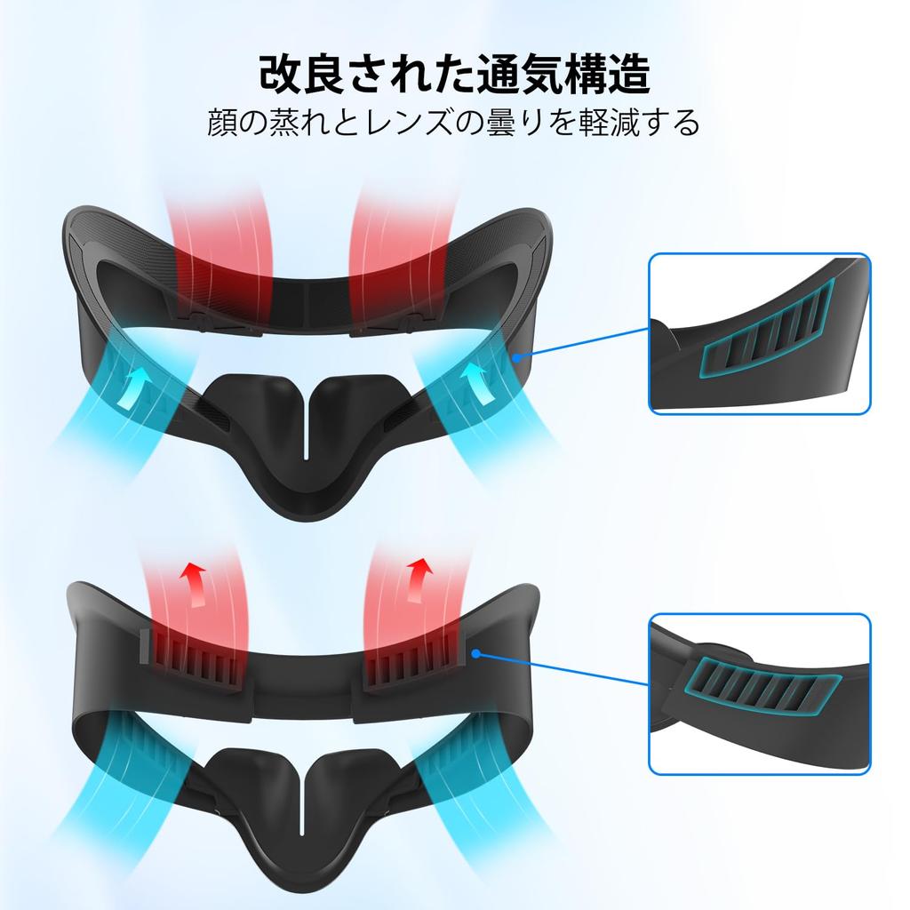 Iesooy для MetaQuest 3S Лицевая накладка Кронштейн лицевого интерфейса Подушка из пенополиуретана Уменьшение световых утечек VR-накладка Дышащая Защита от пятен Аксессуары MQ3S