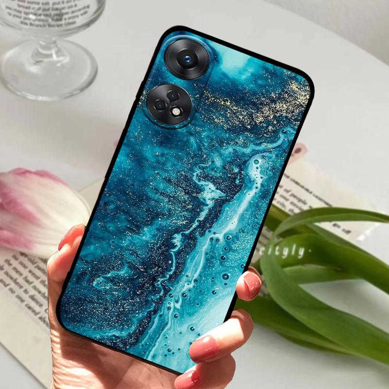 Чехол для OPPO Reno 8T CPH2481 с рисунком «Волк и Мрамор» Мягкий силикон Прозрачная крышка Funda для телефона OPPO Reno8 T Чехол для Reno 8T 4G Coque
