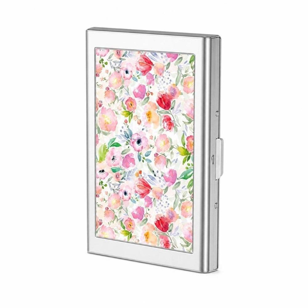 Cat Pattern Versatile Card & Cash Case Metal Material Card Holder Vintage Card Case Business Cards